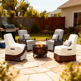 Exokugo outdoor recliner cover cleaning is quick with a simple wipe.