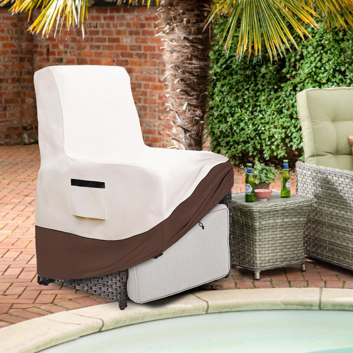 Exokugo outdoor recliner cover helps keep chairs dry and tidy year-round.
