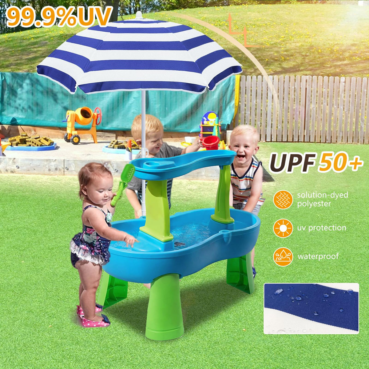 Exokugo UV-protective canopy helps reduce sun exposure during playtime