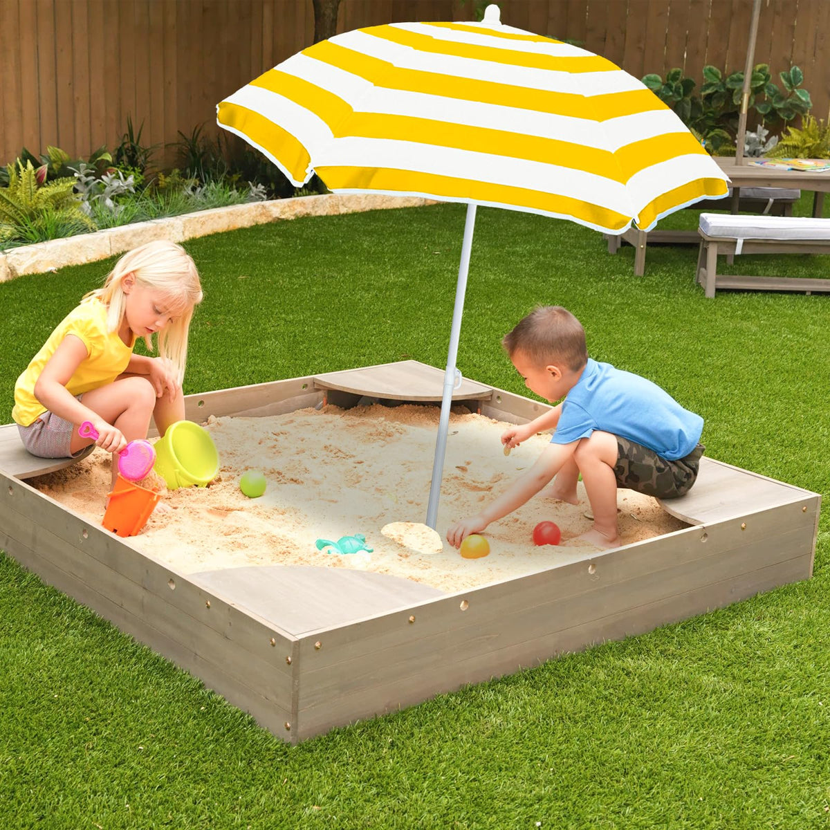 Exokugo canopy blocks up to 98% UV rays for sunny outdoor activities.