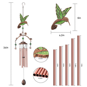 Exrisiry 34-inch wind chimes deliver tranquil outdoor melodies