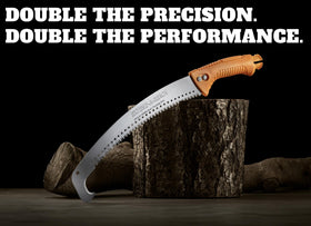 Extend-A-Reach pruning manual saw highlighting a 3-year extended warranty and support