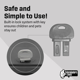 Low-profile design blends with surroundings while providing reliable rodent control.