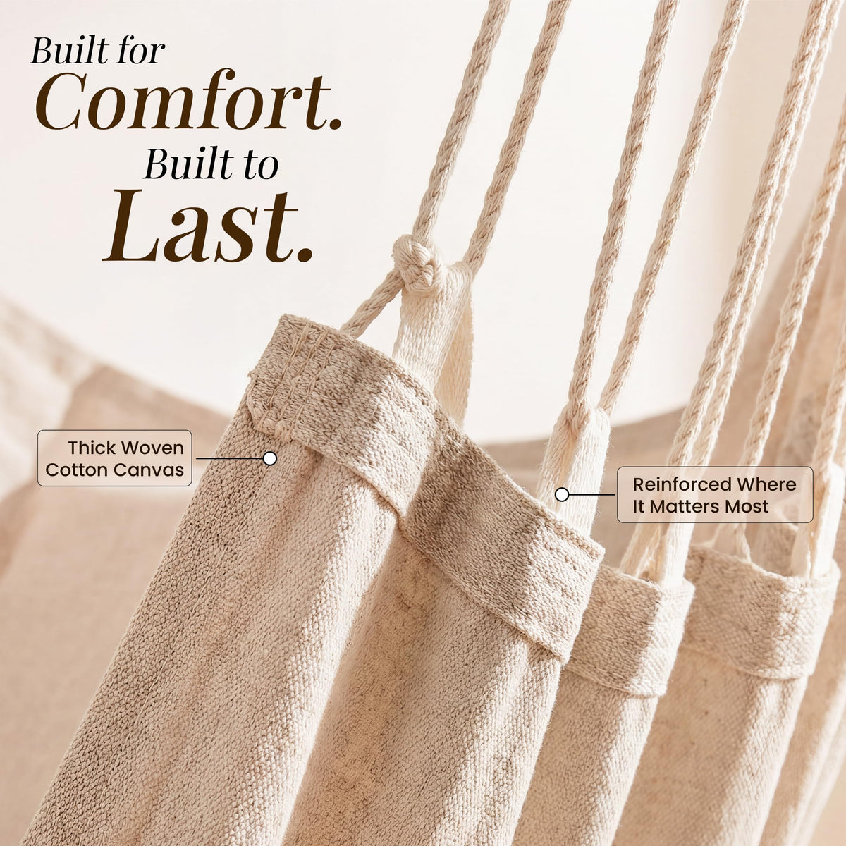EXTIRIO chair reinforced stitching supports up to 440 lbs for durability.