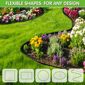 EXTRAEASY Edging includes 40 stakes for quick setup and stability.