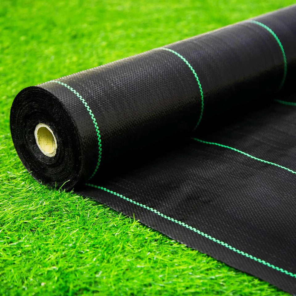 EXTRAEASY weed barrier roll laid across soil for durable weed suppression