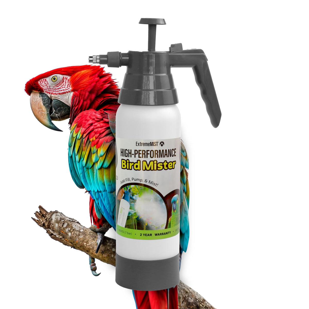 ExtremeMIST bird sprayer with ergonomic handle and adjustable nozzle for precise control.