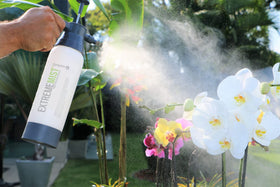 ExtremeMIST plant nutrient dispersion ensures even application of water-soluble feed.