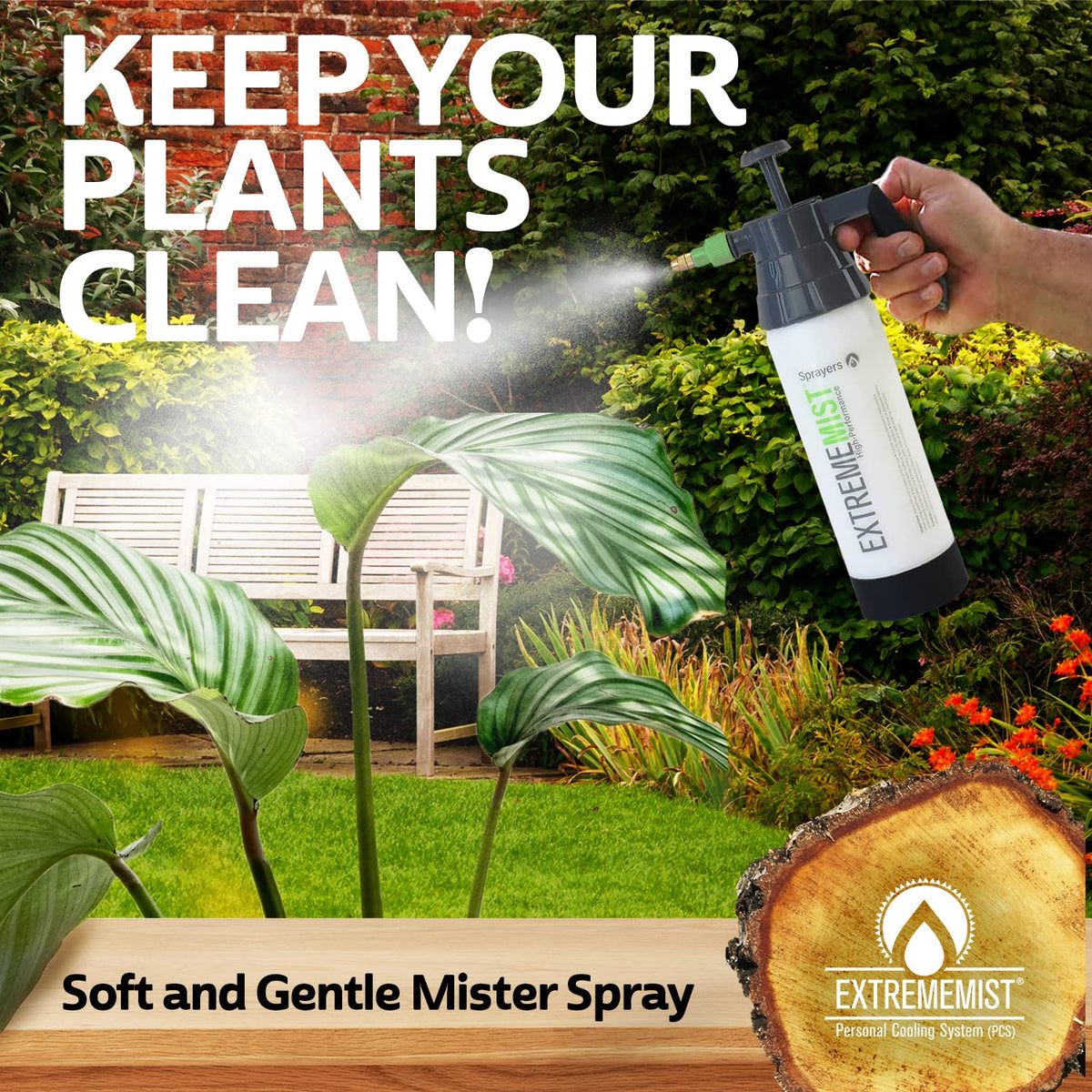 ExtremeMIST trigger lock enables effortless, fatigue-free spraying for extended sessions.