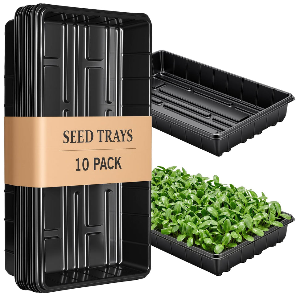 EXTYQWC plant trays no-drain-holes keep work surface clean during potting.