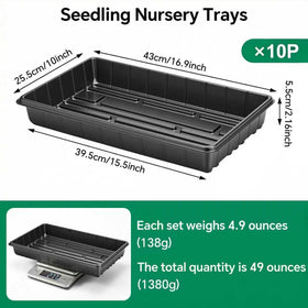 EXTYQWC propagation tray stackable design saves space for organized gardening.