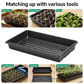 EXTYQWC seed tray multipurpose use for seeds, microgreens, or wheatgrass.
