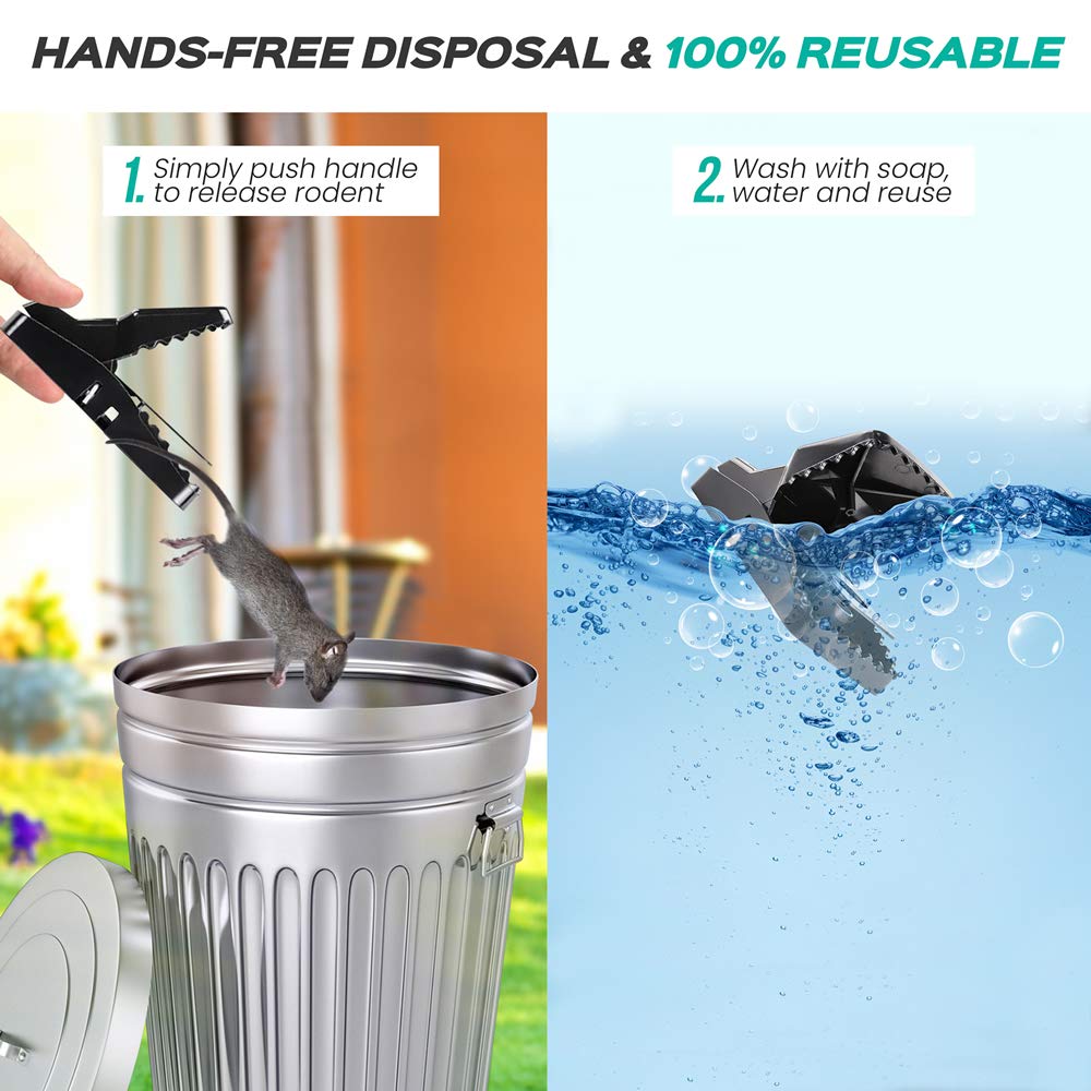 eXuby Large Rat Trap bait cup shown for efficient lure placement.