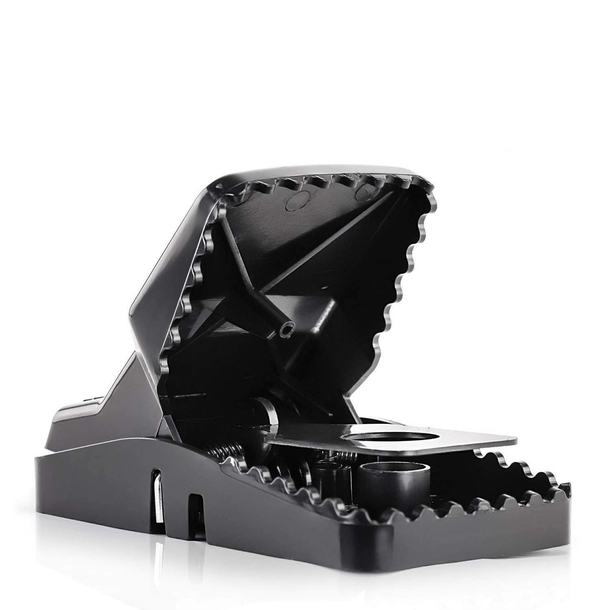 eXuby Large Rat Trap with open mouth for fast capture and easy cleanup.