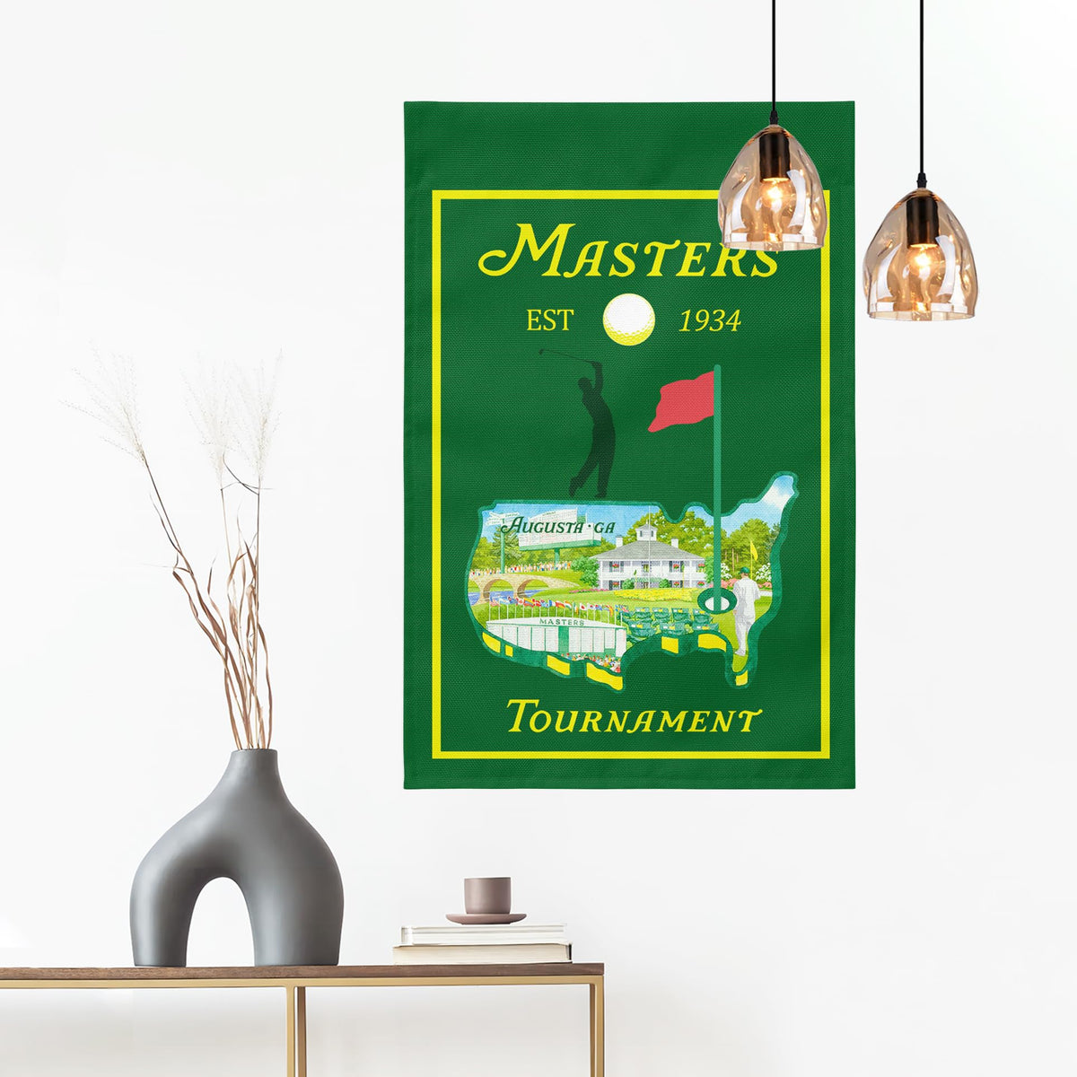 Eychsu Ma-sters flag is versatile for garden, patio, and desk displays.
