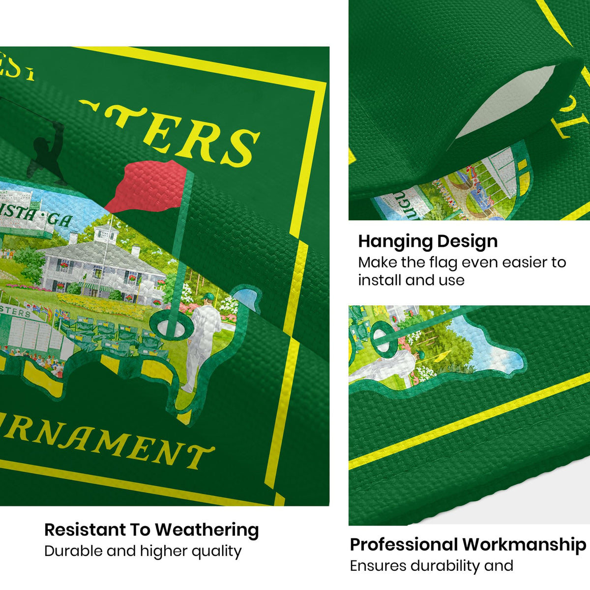 Weather-resistant Eychsu flag withstands rain and sun for year-round outdoor use.