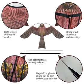 eyijklzo Oxford cloth kite construction ensures durable, long-lasting use