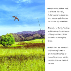 eyijklzo Kite wings flapping in wind deter birds with motion and light