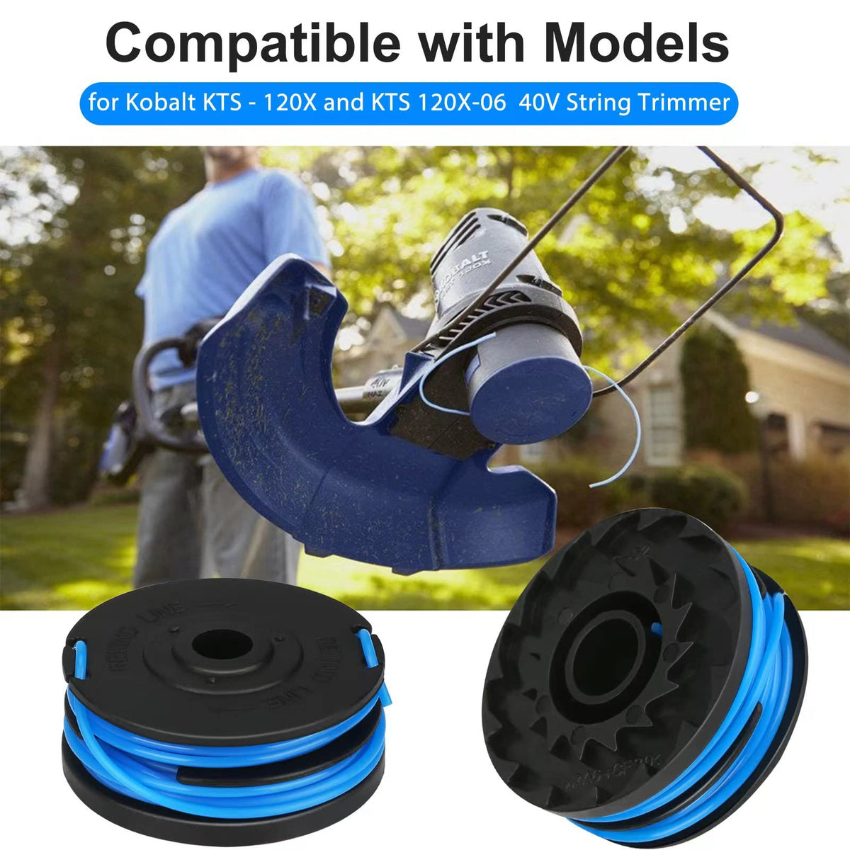 Eyoloty KST 120X-06 aerodynamic spool reduces drag for cleaner cuts.