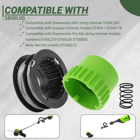 Eyoloty SB00L00 spool dual-line assembly enables wider trimming coverage.