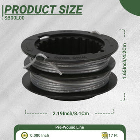 Eyoloty SB00L00 spool twist design reduces drag and noise.