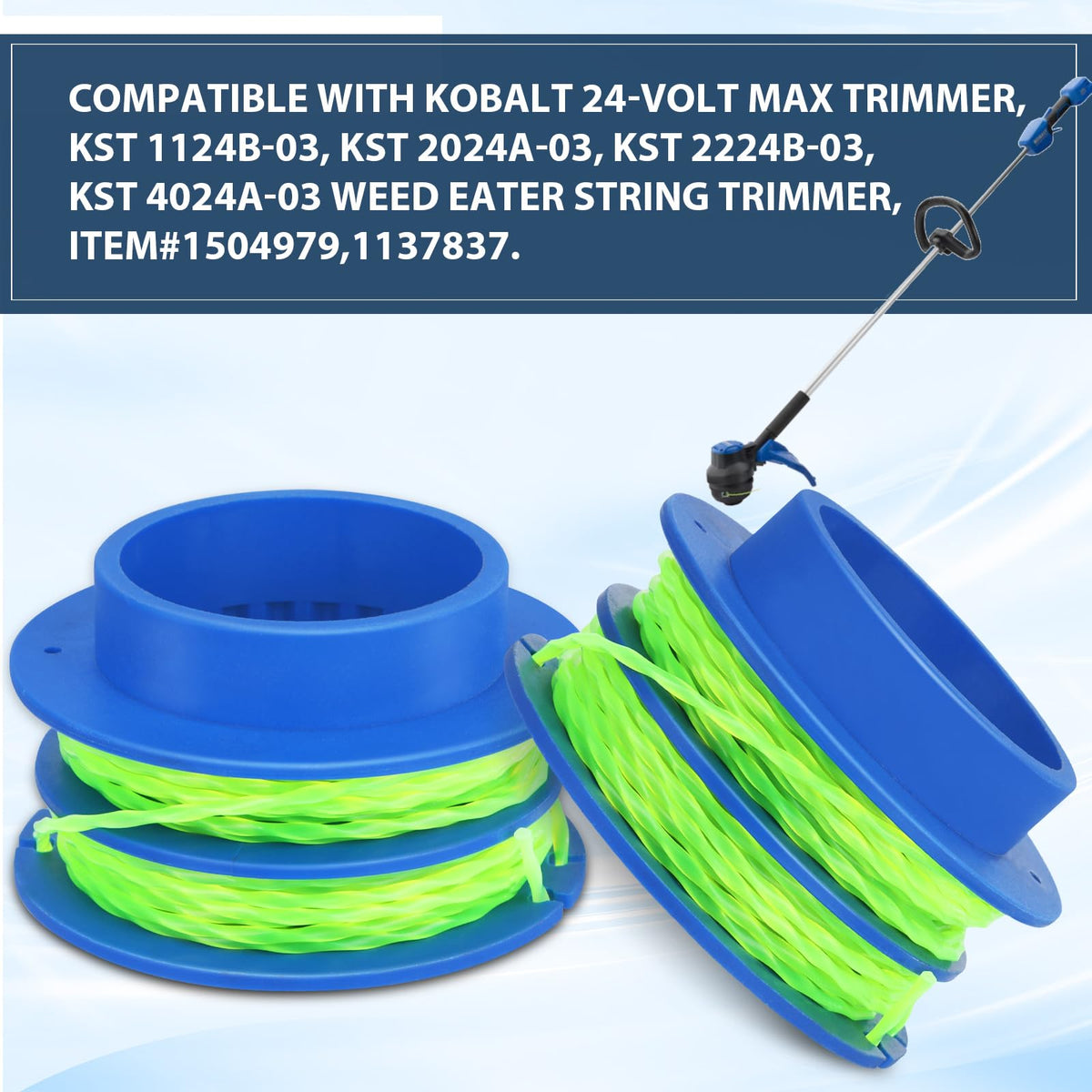 Durable Eyoloty spool line 0.080in ready for long-lasting use