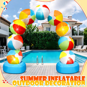 Eyourlife beach ball arch with buckles for quick assembly.