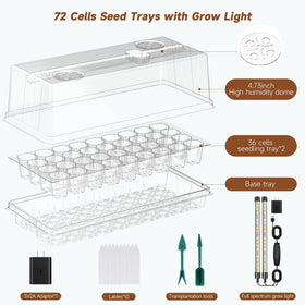 Eyriolya five brightness levels allow tailoring light for different seedlings.