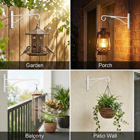 Eyrosa 8-inch plant hanger emphasizes easy setup for up to 16 lbs of light decor.