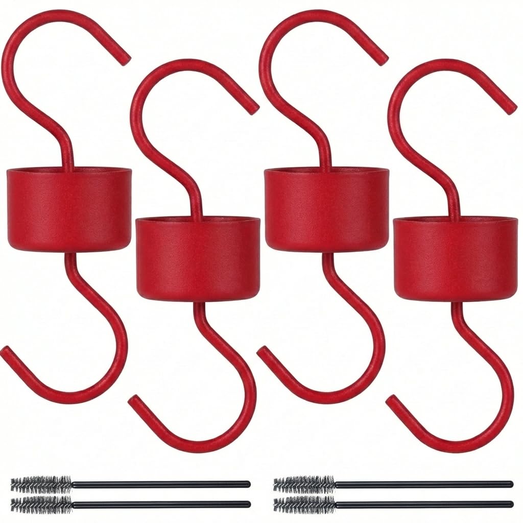 Eyrosa large-capacity ant moat 4-pack protects nectar from ants in sunny gardens.