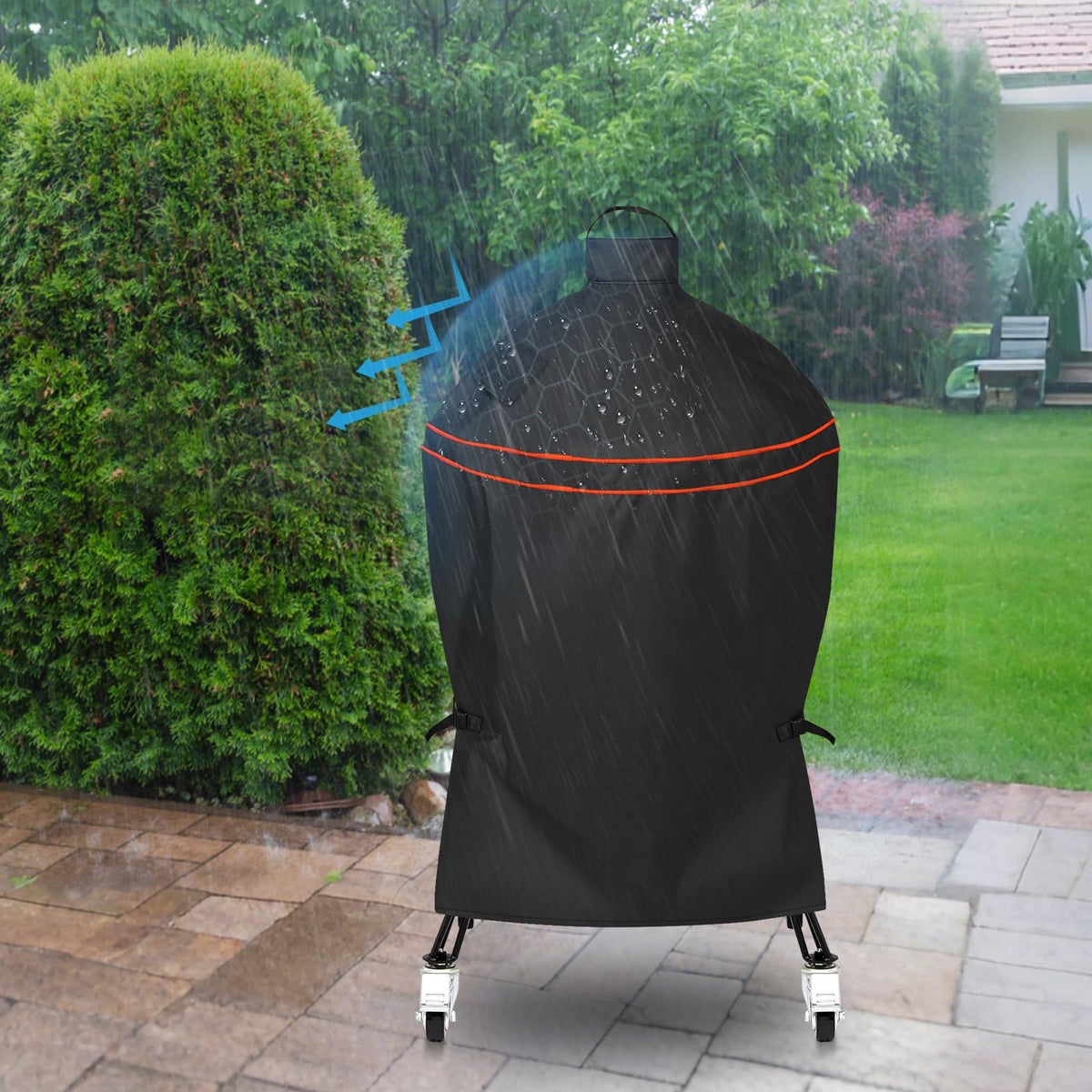 EZ-DONGTENG all-weather-grill-protection keeps your grill ready for use.