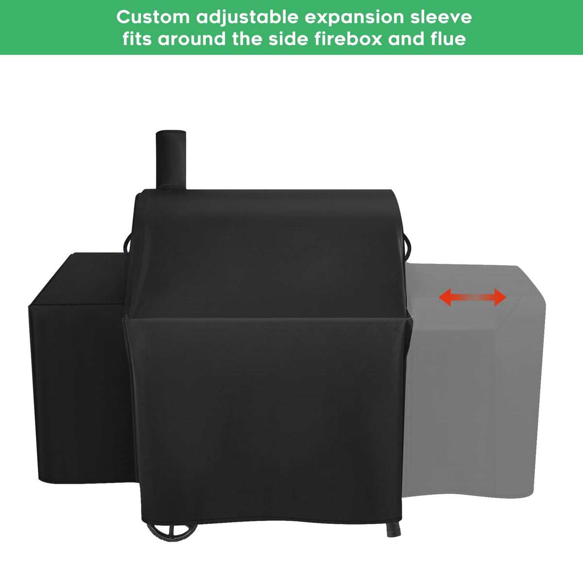 EZ-DONGTENG grill cover with Velcro straps for windproof security