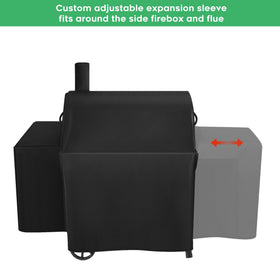 EZ-DONGTENG grill cover with Velcro straps for windproof security
