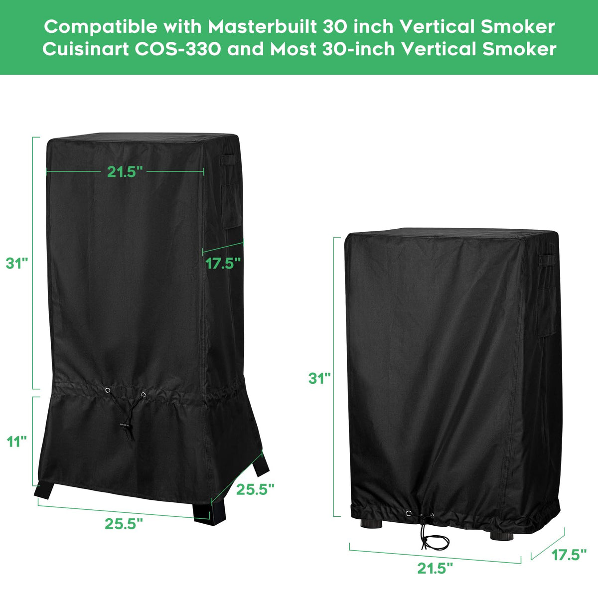 EZ-DONGTENG cover on Cuisinart COS-330, year-round protection for the smoker