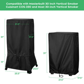EZ-DONGTENG cover on Cuisinart COS-330, year-round protection for the smoker