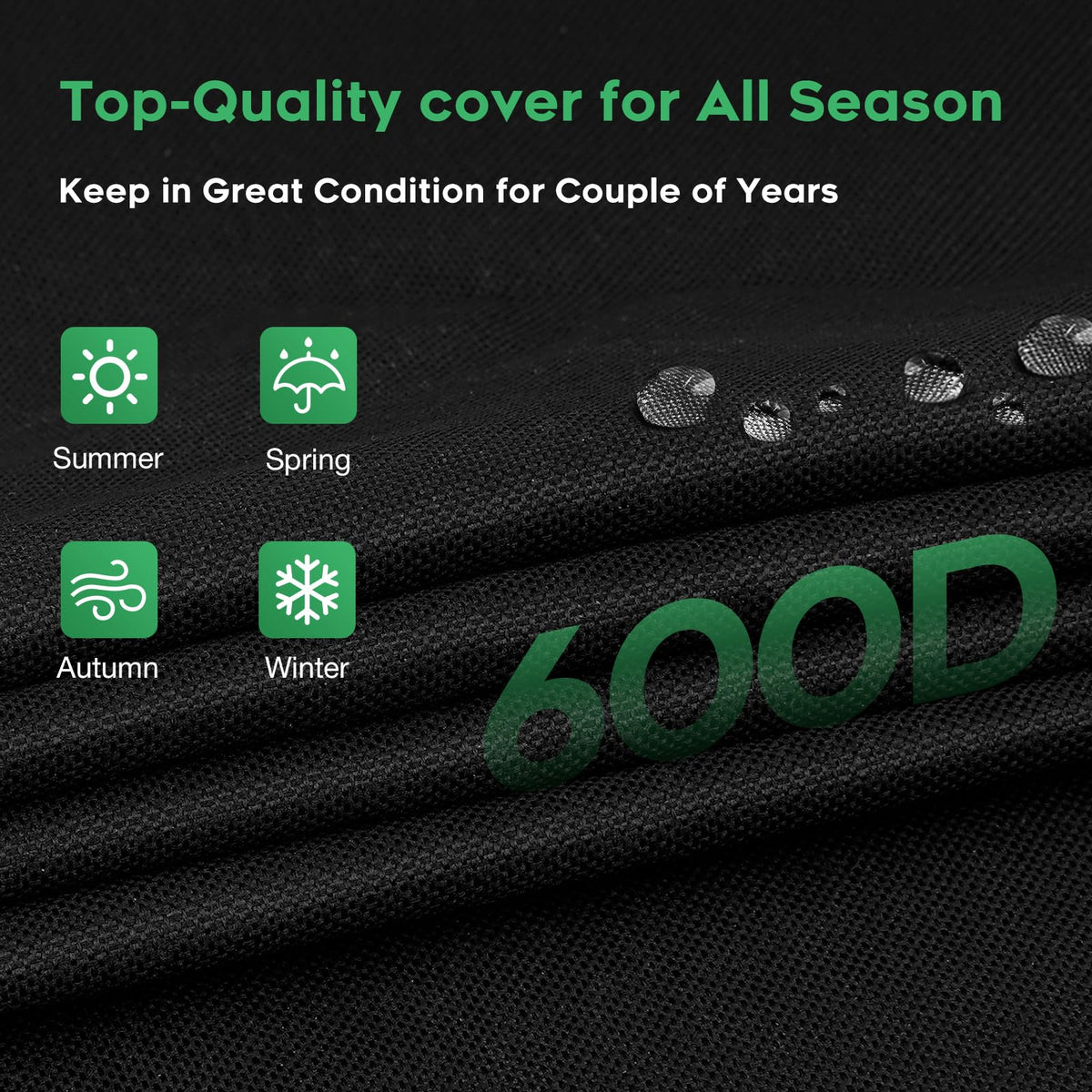 EZ-DONGTENG windproof-velcro-straps prevent cover from blowing away.