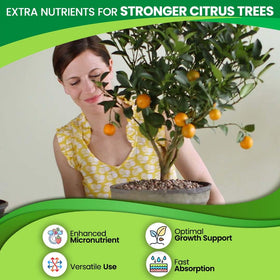 EZ-gro Citrus Fertilizer root absorption delivers nutrients to citrus roots