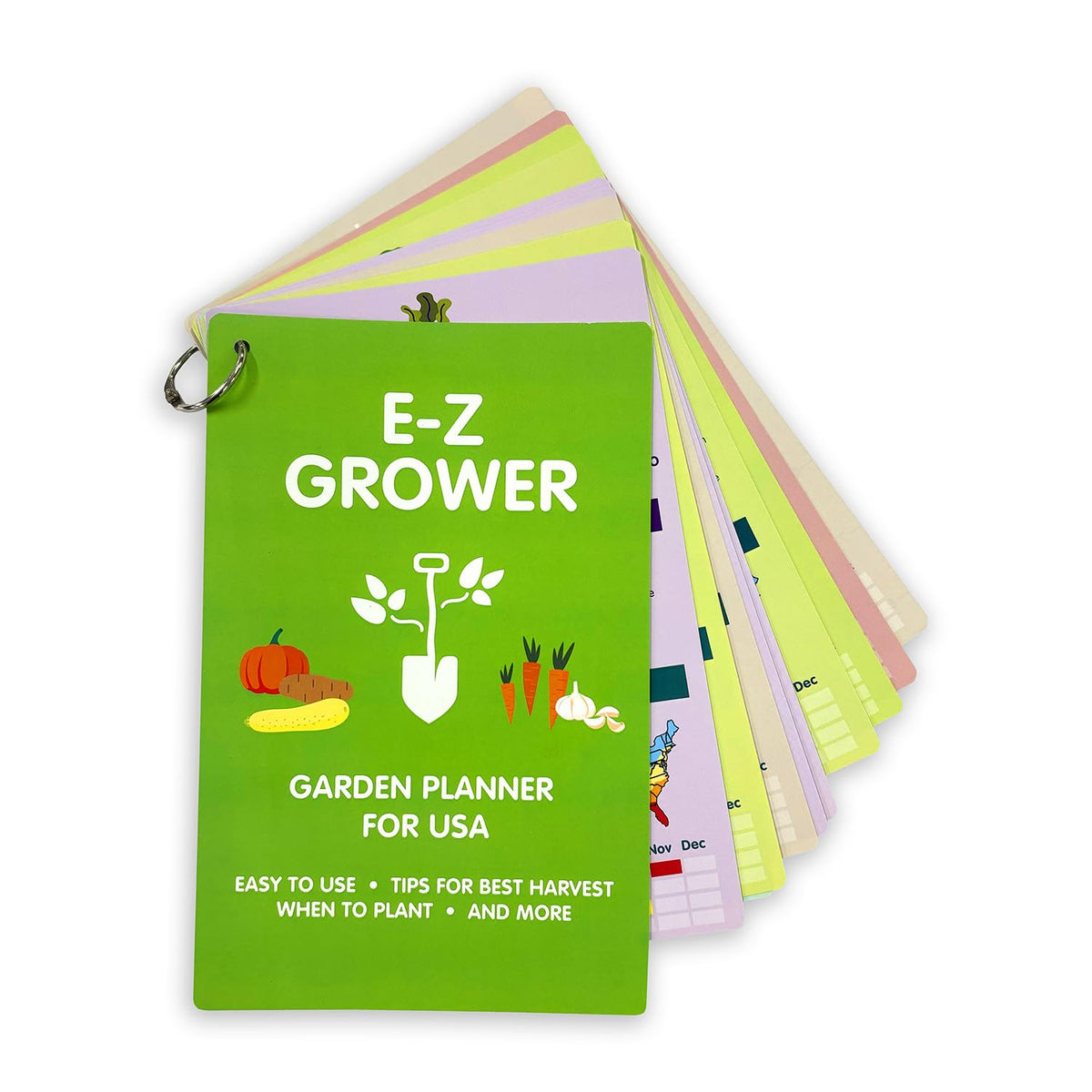 EZ Grower four-zone map guides region-based planting timing for beginners