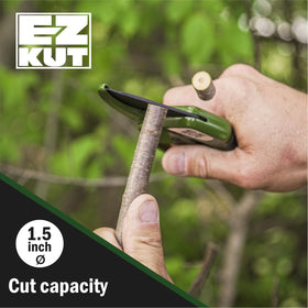 EZ Kut heavy-duty pruning shears green cast aluminum body for durable performance.