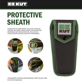 EZ Kut heavy-duty pruning shears green blade stays sharp over time.