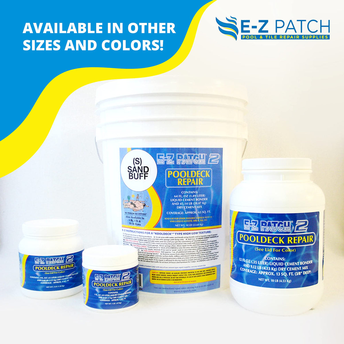EZ Patch 2 delamination repair on pool deck for a lasting fix.