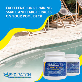 EZ Patch 2 Sand Buff color blends with existing cement for seamless finishes.