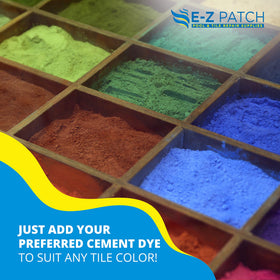 E-Z Patch 3 long-lasting tile repair strengthens pool surfaces.