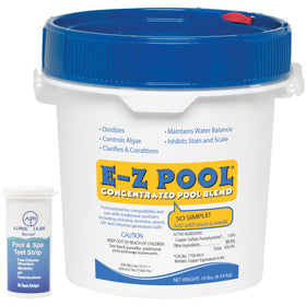 EZ Pool 10 lb bucket ready to treat for clearer, balanced water.