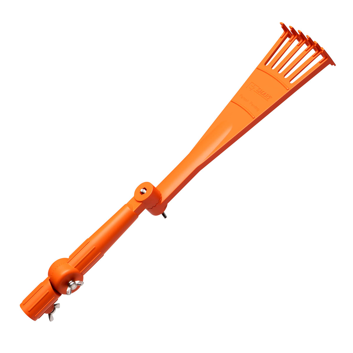 EZ SMART Mini Rake Head demonstrating wide reach design for hard-to-reach areas.