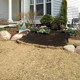 EZ-Straw installation simplifies lawn restoration projects.