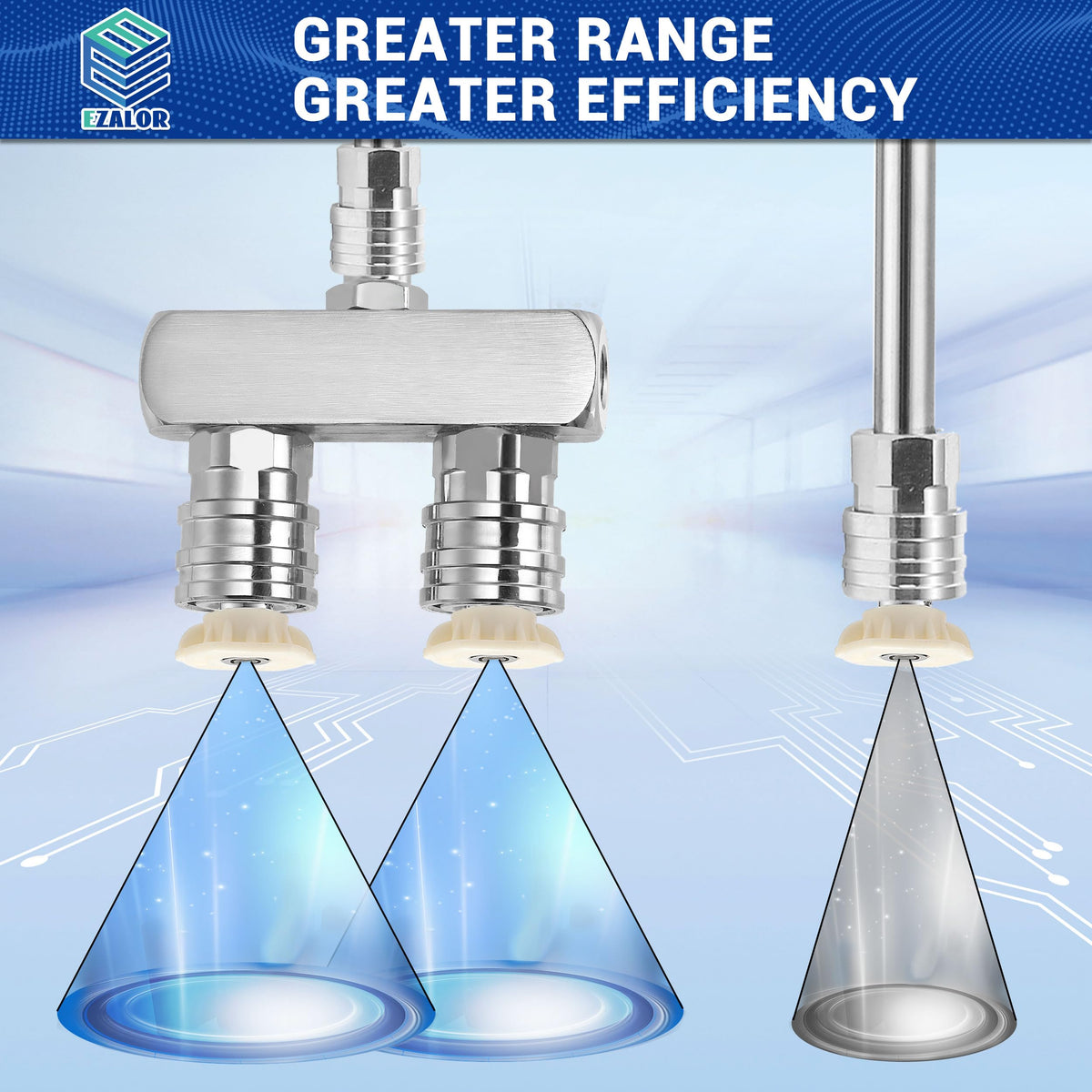 EZALOR 0-degree red nozzle for focused power on tough stains