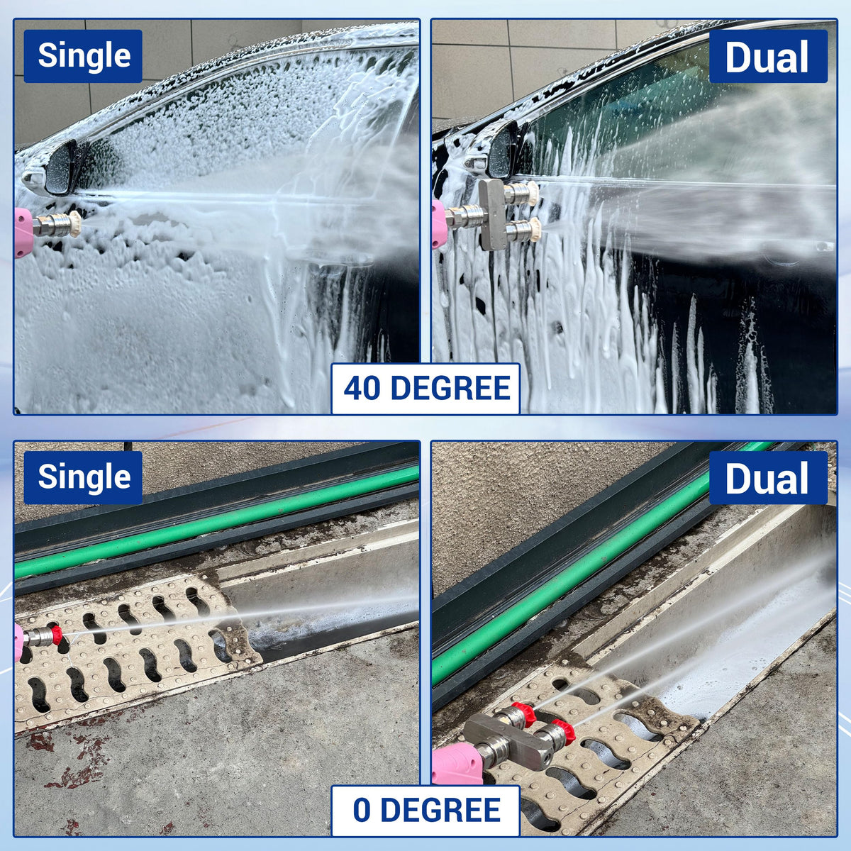 EZALOR 40-degree white nozzle broadens coverage for wide areas