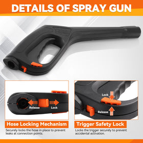 EZALOR adjustable 0-60 degree wand ideal for cars, windows, and decks.