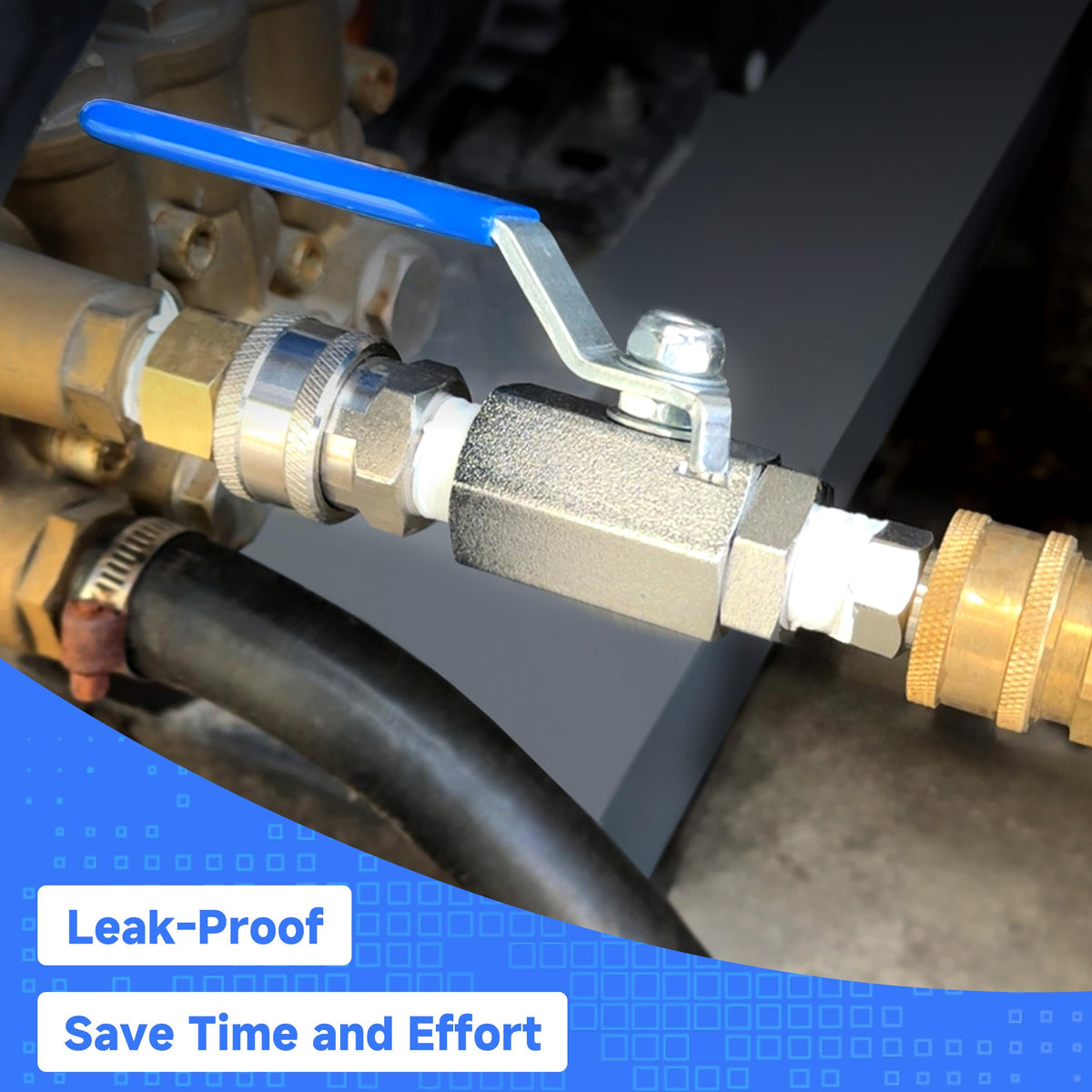 EZALOR dual-seal design helps prevent leaks when the valve is closed